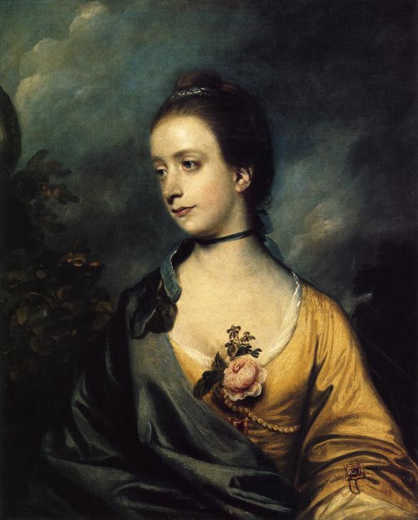 Oil painting:Miss Thorold. 1759