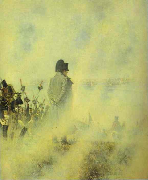 Oil painting:Napoleon Near Moscow, Waiting for a Boyar Deputation. 1891-1892