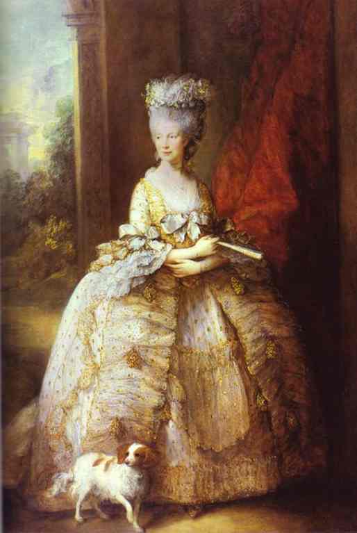 Oil painting:Portrait of Queen Charlotte. 1781