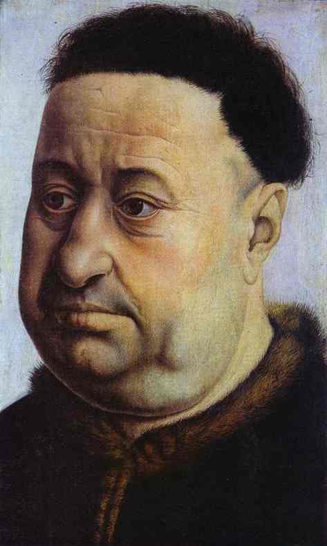 Oil painting:Portrait of Robert de Masmines. c. 1425