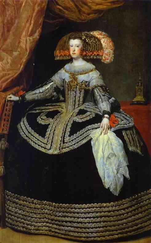 Oil painting:Queen Mariana. 1652