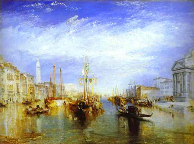 Oil painting:The Grand Canal, Venice. 1835