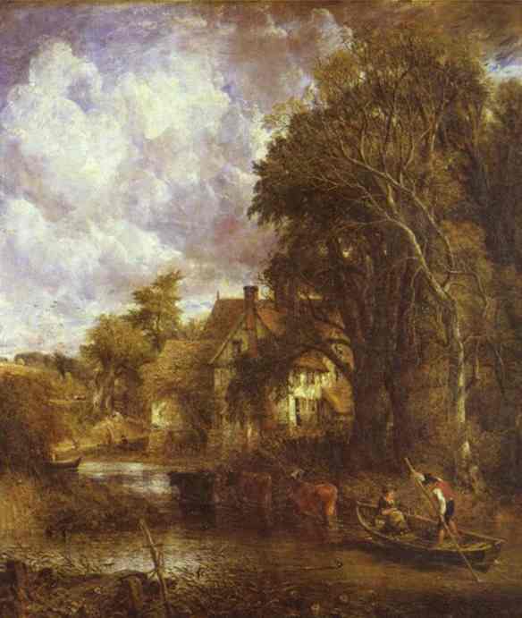 Oil painting:The Valley Farm. 1835