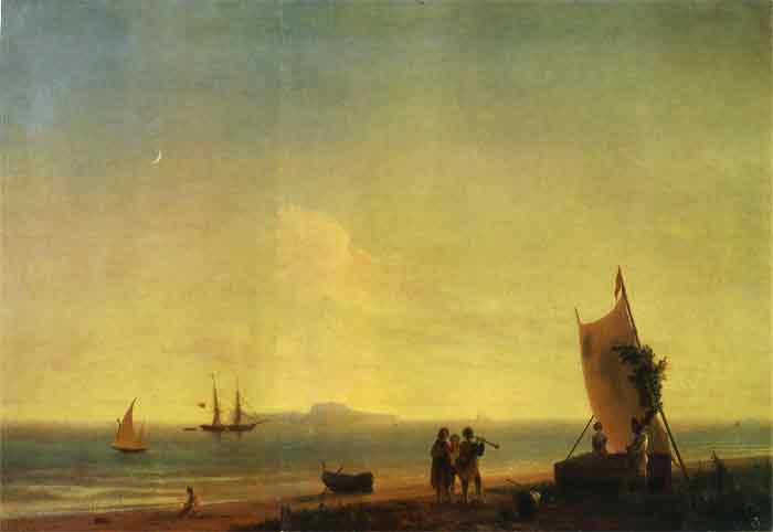 Oil painting for sale:View of Capri, 1845