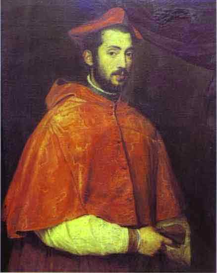 Portrait of Cardinal Alessandro Farnese. 1545