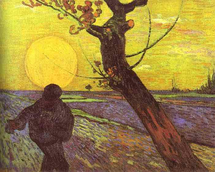 Sower with Setting Sun (After Millet). November 1888