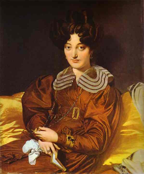 Oil painting:Portrait of Madame Marcotte de Sainte-Marie. 1826