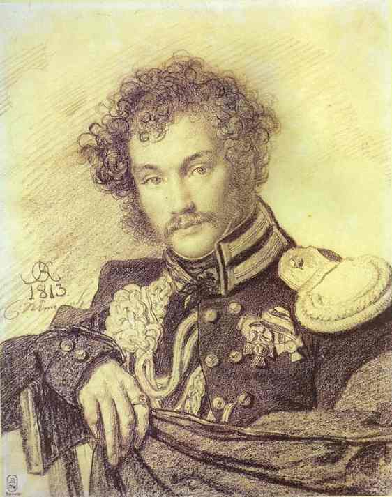 Oil painting:Portrait of M. P. Lanskoy. 1813