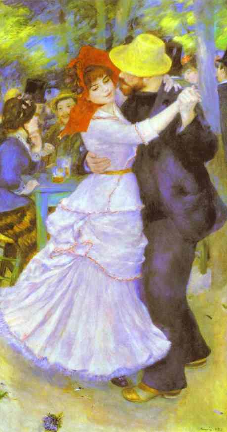 Oil painting:Dance at Bougival (Suzanne Valadon and Paul Lhote). 1883
