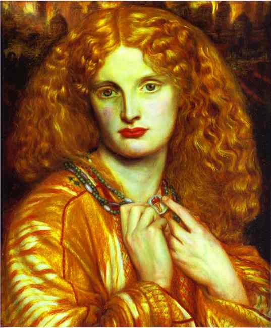 Oil painting:Helen of Troy. 1863