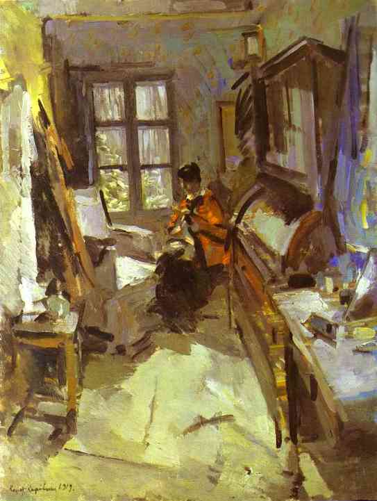 Oil painting: In a Room. 1919