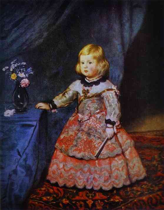 Oil painting:Infanta Margarita. 1653