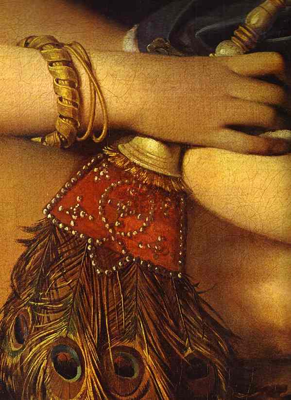 Oil painting:Le Grande Odalisque. Detail. 1814