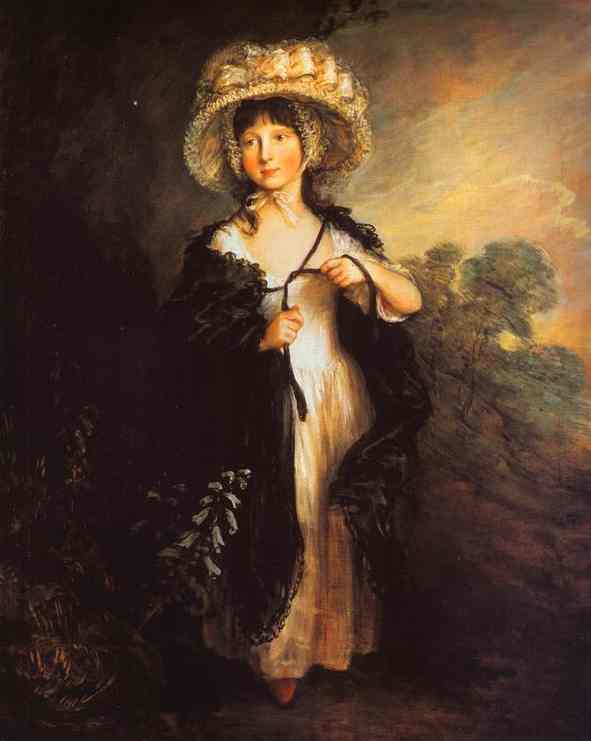 Oil painting:Miss Haverfield. c.1782