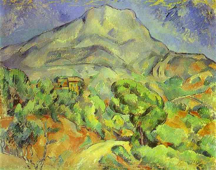 Oil painting:Mount Sainte-Victoire. 1900