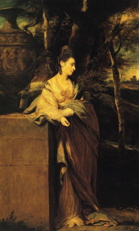 Oil painting:Mrs John Parker. 1770