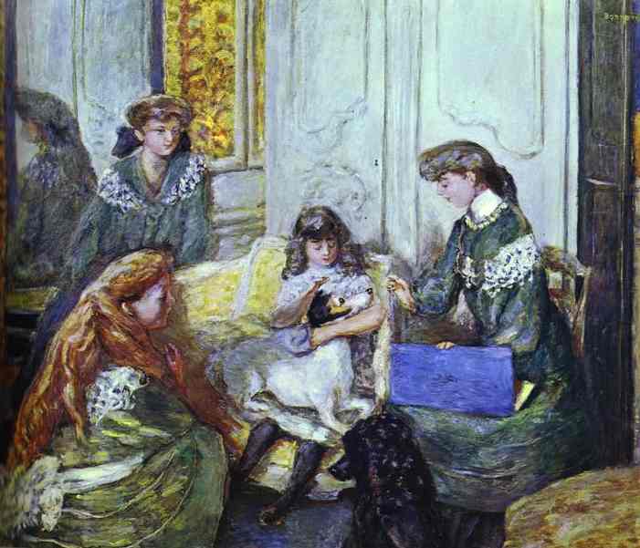 Oil painting:Natanson Girls, 1906