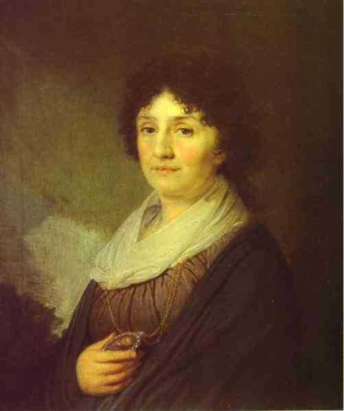 Oil painting:Portrait of E. N. Davydova. 1796