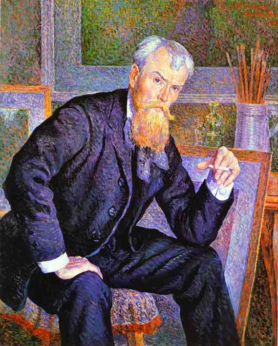 Oil painting:Portrait of Henri Edmond Cross. 1898