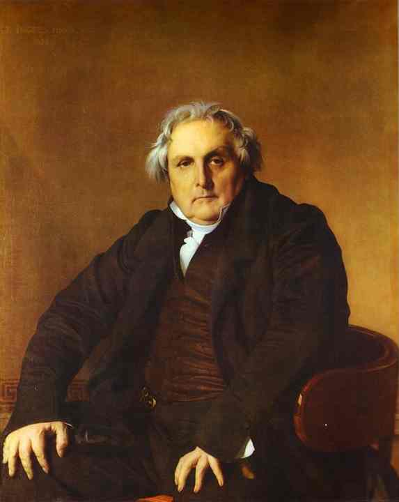 Oil painting:Portrait of Louis-Francois Bertin. 1832