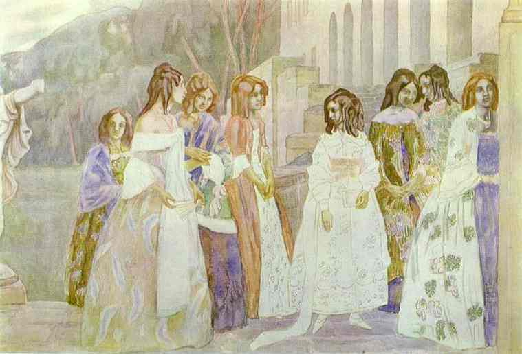 Oil painting:Requiem. 1905