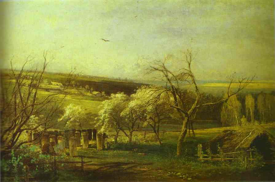 Oil painting:Rustic View. 1867