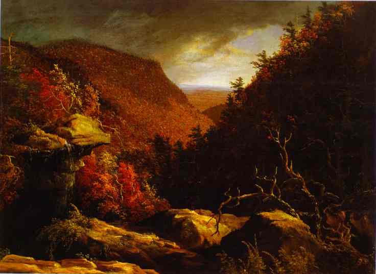 Oil painting:The Clove, Catskills. c.1827