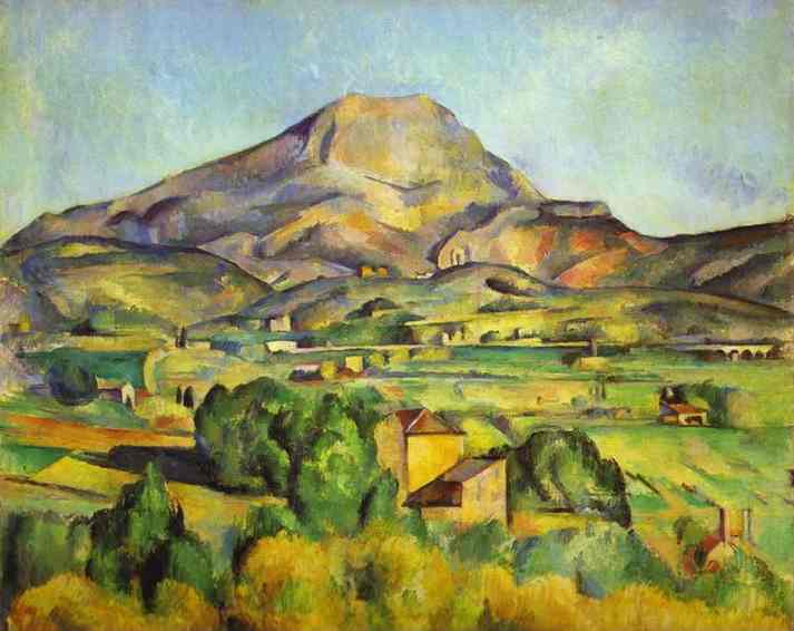 Oil painting:The Mount Sainte-Victoire. 1885