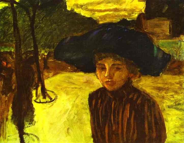 Oil painting:Woman in a Blue Hat. 1908