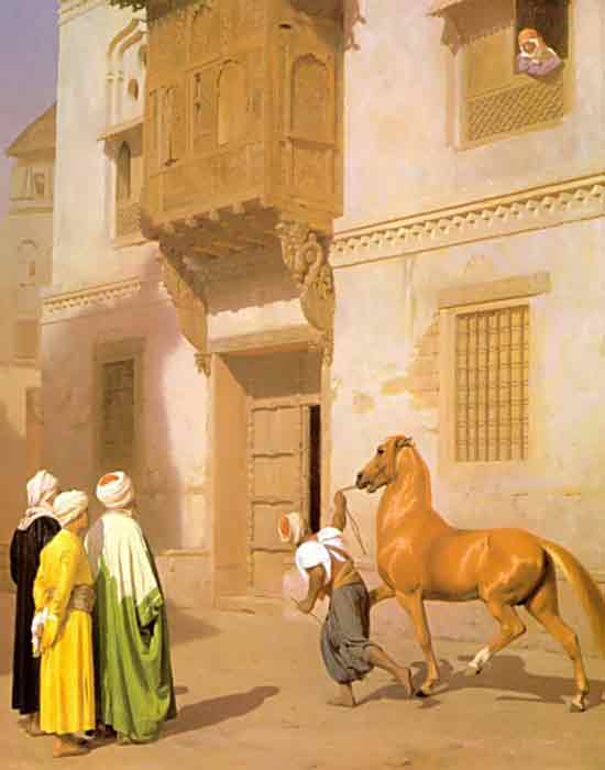 Oil painting for sale:Cairene Horse Dealer , 1867