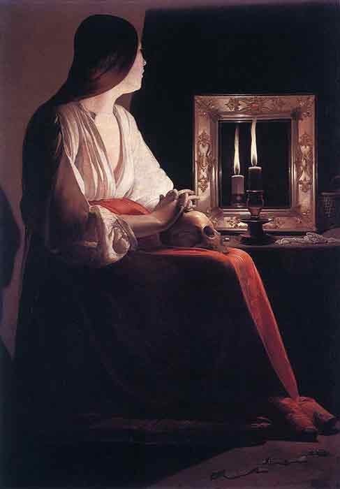 Oil painting for sale:The Penitent Magdalen, 1638-1643