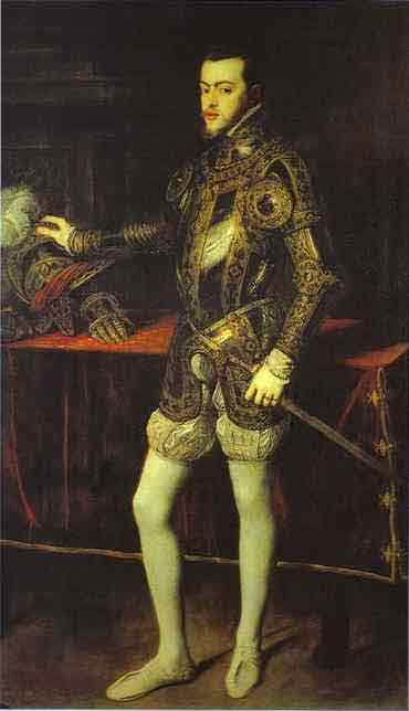 Portrait of Philip II in Armor. c.1550
