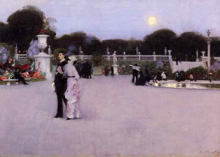 Oil painting for sale:In the Luxembourg Garden , 1879