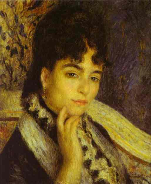 Oil painting:Portrait of Mme. Alphonse Daudet. 1876