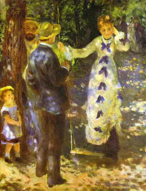 Oil painting:The Swing. 1876