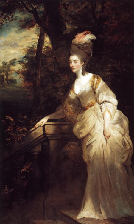 Oil painting:Georgiana, Duchess of Devonshire. 1775