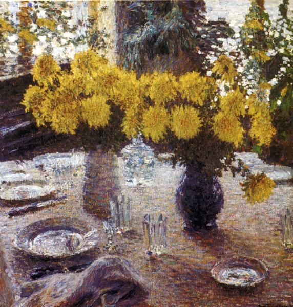 Oil painting:Chrisantemums. 1905