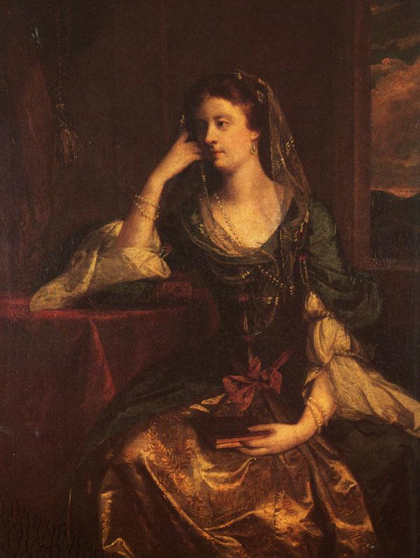 Oil painting:Emily, Duchess of Leinster. 1753