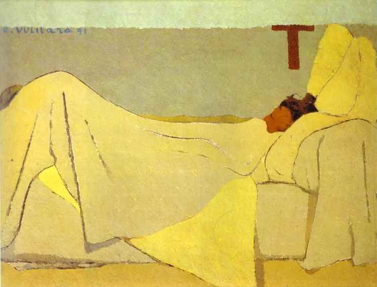 Oil painting:In Bed/Au lit. 1891
