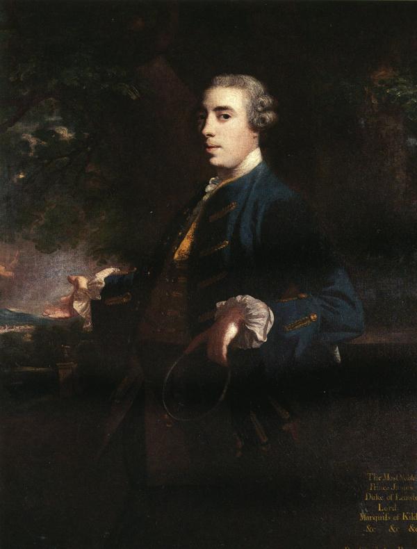 Oil painting:James FitzGerald, Duke of Leinster. 1753