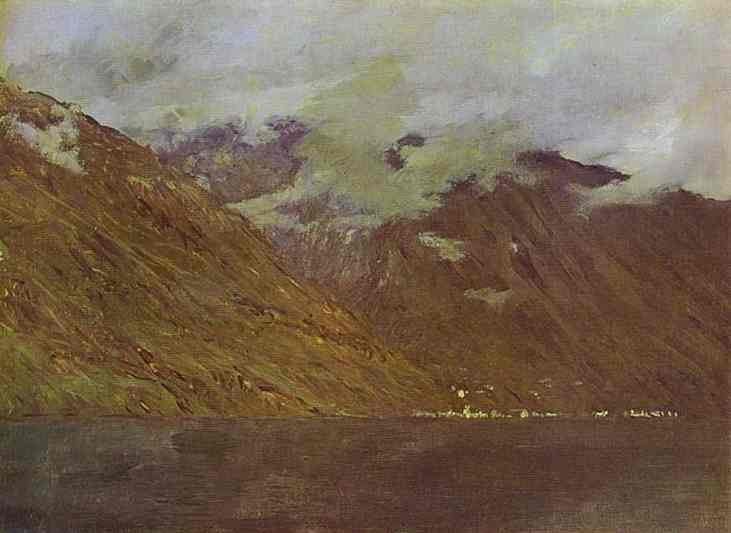 Oil painting:Lake Como. 1894