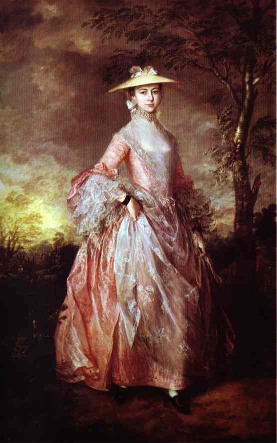 Oil painting:Mary, Countess Howe. About 1763