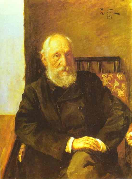 Oil painting:Portrait of Nikolay Panafidin. 1891
