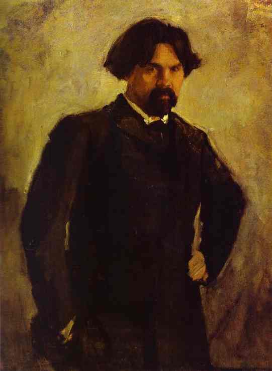 Oil painting:Portrait of the Artist Vasily Surikov. Late 1890