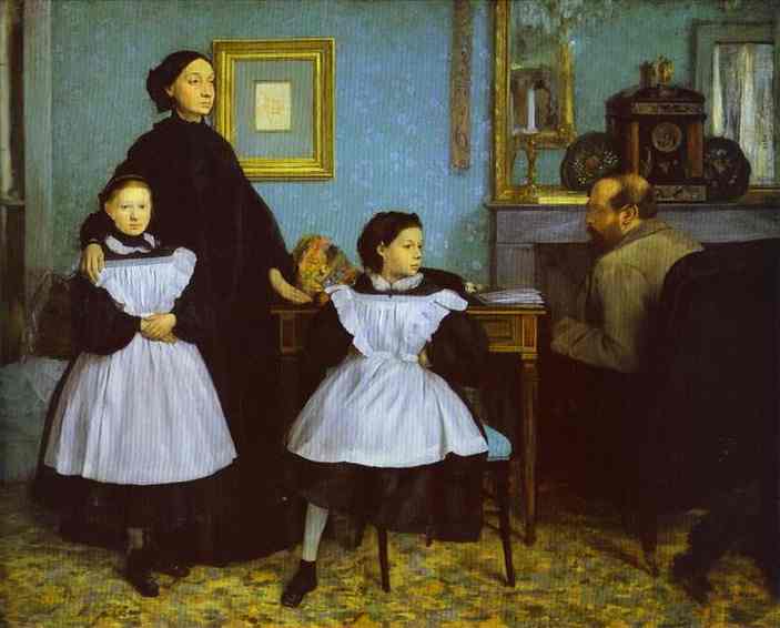 Oil painting:The Bellelli Family. 1858