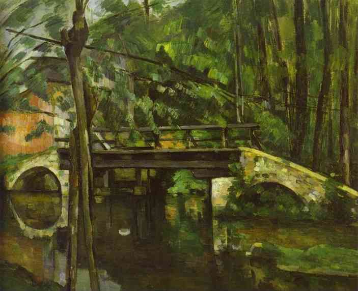Oil painting:The Bridge at Maincy. c. 1882