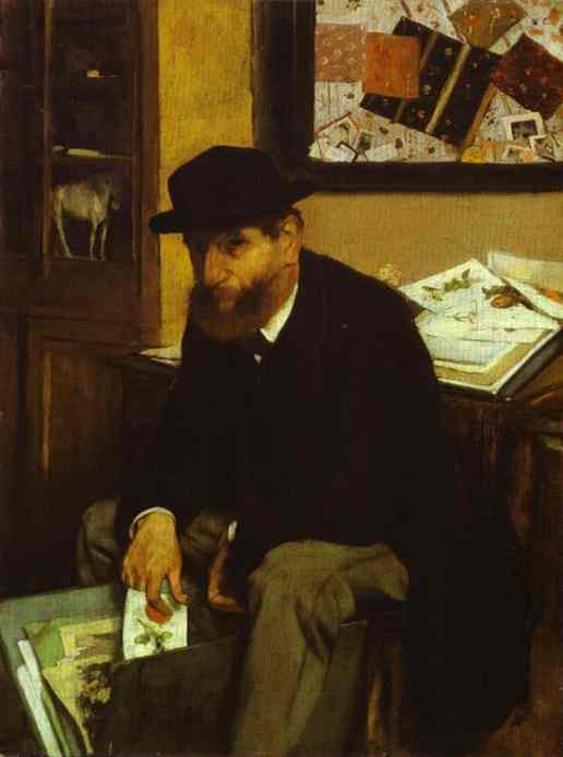 Oil painting:The Collector. 1866