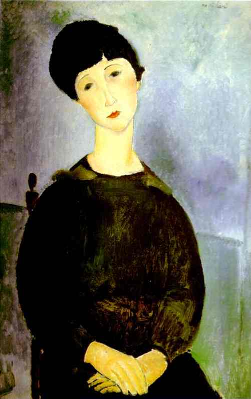 Oil painting:Young Girl. 1918