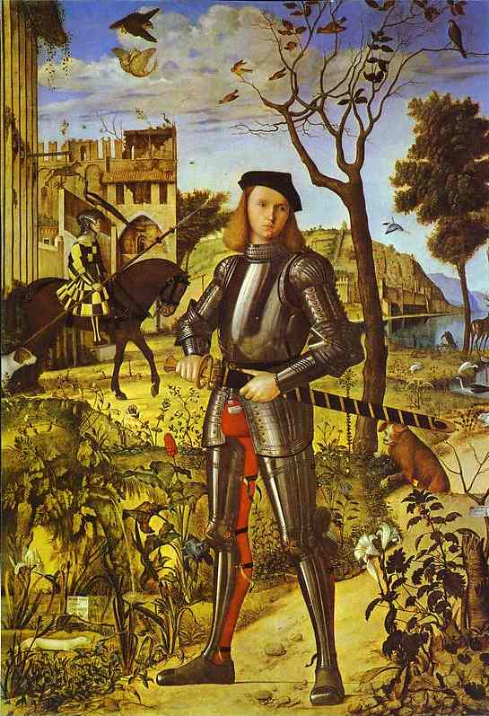 Oil painting:Young Knight. 1510