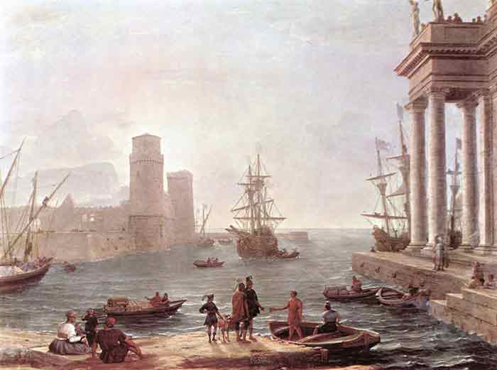 Oil painting for sale:Departure of Ulysses from the Land of the Feaci, 1646